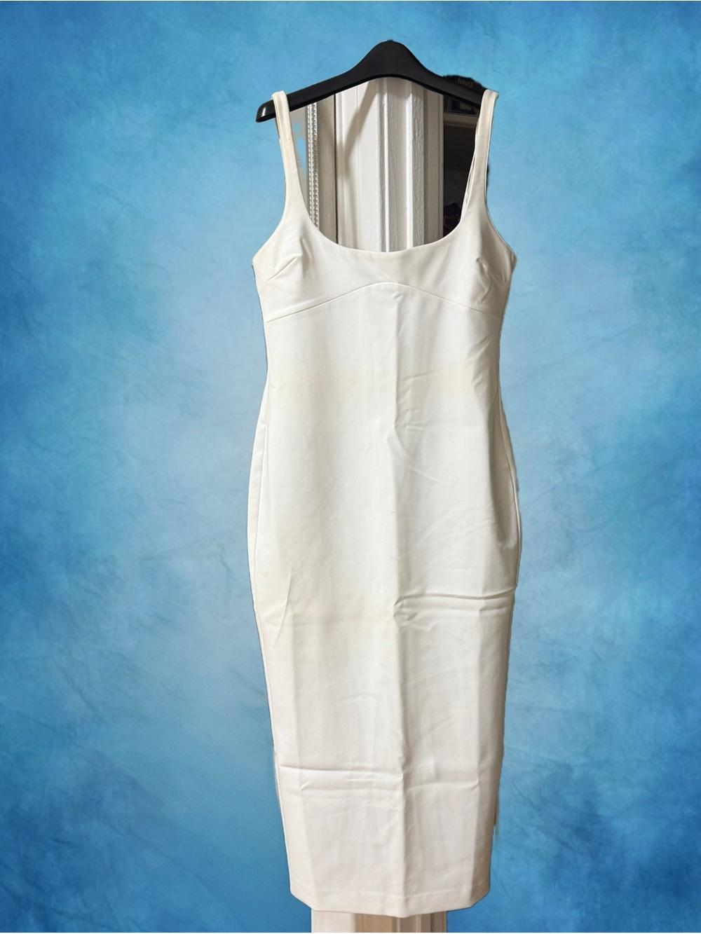 Zara Cream Midi Sheath Dress